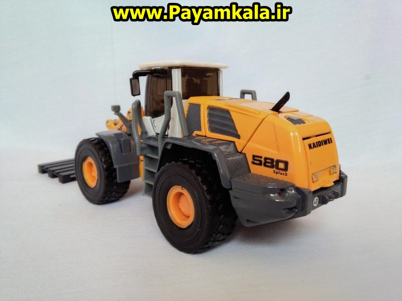 ماکت فلزی لودر چنگک دار (KDW 1:50) جعبه دار : فروشگاه اینترنتی پیام کالا خرید فروش انواع کالا