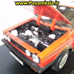 ماکت فلزی فولکس واگن گلف بزرگ  (1:18) (VOLKSWAGEN GOLF I GTI BY WELLY)  رنگ  قرمز 