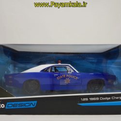 ماکت فلزی دوج چارژر پلیس بزرگ  (1:24) (1969 DODGE CHARGER R/T BY MAISTO)  