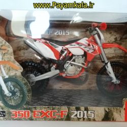 (سایز بزرگ) ماکت فلزی موتورسیکلت کی تی ام (KTM 350 EXC-F 2015)(1/12)