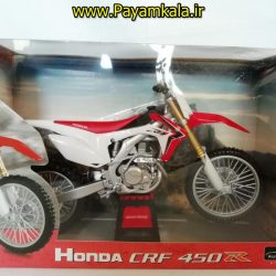 (سایز بزرگ) ماکت فلزی موتورسیکلت هوندا (HONDA CRF 450R)(1/12) 