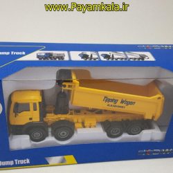 ماکت فلزی کامیون کمپرسی ۸ چرخ (KDW 1:50) جعبه دار (DUMP TRUCK)