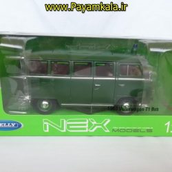 فولکس استیشن بزرگ (1:24) (POLIZEI VOLKSWAGEN1963 BUS T1 WELLY)
