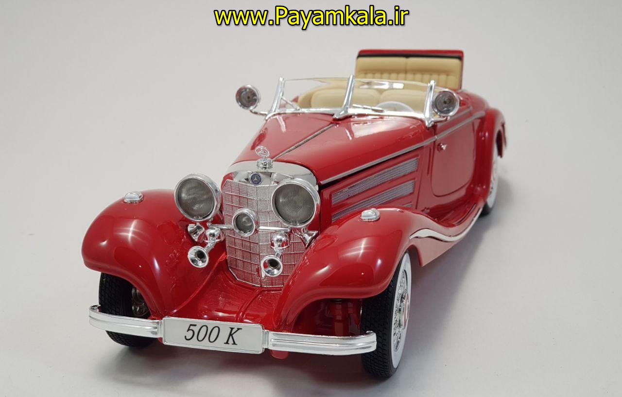 ماکت مرسدس بنز بزرگ (1:18) قرمز مایستو (MERCEDES-BENZ 500K TYP SPECIALROADSTER 1936)