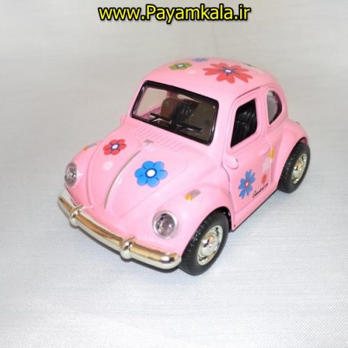 اسباب بازی ماشین فلزی فولکس فانتزی گلدار