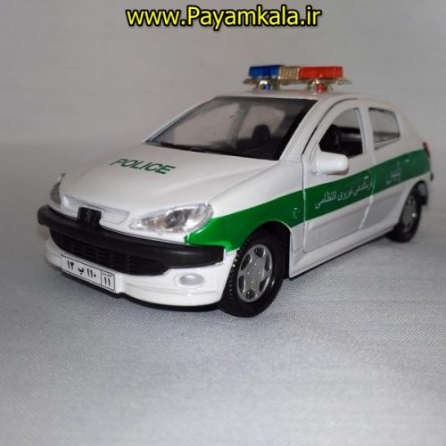 اسباب بازی پژو 206 نیروی انتظامی چراغدار آژیردار