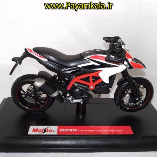 ماکت فلزی موتورسیکلت دوکاتی (DUCATI HYPERMOTARO SP 2013 BY MAISTO)(1/18)