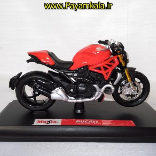 ماکت فلزی موتورسیکلت دوکاتی (DUCATI MONSTER 1200 2014 BY MAISTO)(1/18)