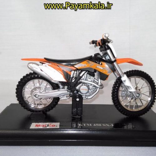 ماکت فلزی موتورسیکلت کی تی ام (KTM 450 SX-F BY MAISTO)(1/18)