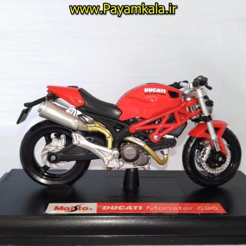 ماکت فلزی موتورسیکلت دوکاتی (DUCATI MONSTER 696 BY MAISTO)(1/18)