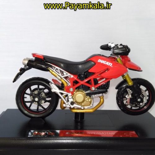 ماکت فلزی موتورسیکلت دوکاتی (DUCATI HYPERMOTARD 1100S BY MAISTO)(1/18)
