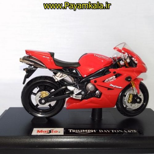 ماکت فلزی موتورسیکلت تریومف (TRIUMPH DAYTONA 675 BY MAISTO)(1/18)
