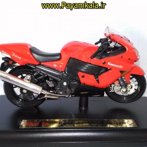 ماکت فلزی موتورسیکلت کاوازاکی (KAWASAKI NINJA ZX-14 BY MAISTO)(1/18)