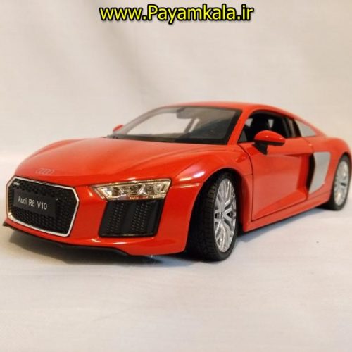 ماکت ماشین اسباب بازی آئودی بزرگ (1:24) (WELLY)(2016 AUDI R8 V10)