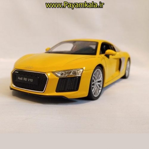 ماکت ماشین اسباب بازی آئودی بزرگ (1:24) (WELLY)(2016 AUDI R8 V10)