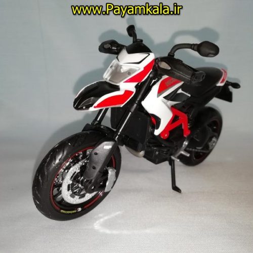 (سایز بزرگ) ماکت فلزی موتورسیکلت دوکاتی (DUCATI HYPERMOTARO SP 2013 BY MAISTO)(1/12)