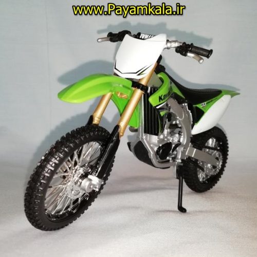 (سایز بزرگ) ماکت فلزی موتورسیکلت کاوازاکی (KAWASAKI KX 450F BY MAISTO)(1/12)
