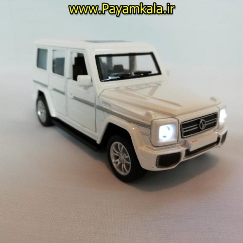 (MERCEDES-BENZ) اسباب بازی ماشین بنز G کلاس شاسی بلند چراغدار-موزیکال (کد 22/4A)