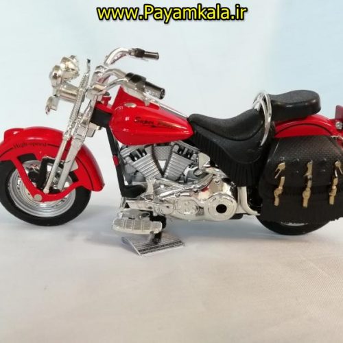 (سایز بزرگ) ماکت فلزی موتورسیکلت طرح هارلی دیویدسون (Harley Davidson Motor by HAIXING)(1/12)