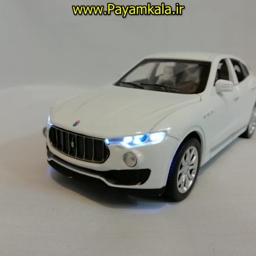 (شش در بازشو+پخش موسیقی) اسباب بازی ماشین مازراتی (MASERATI) موزیکال-چراغدار فلزی شاسی بلند