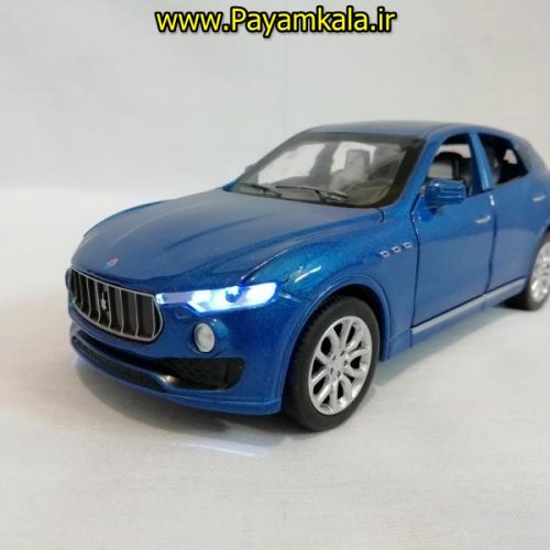 (شش در بازشو+پخش موسیقی) اسباب بازی ماشین مازراتی (MASERATI) موزیکال-چراغدار فلزی شاسی بلند