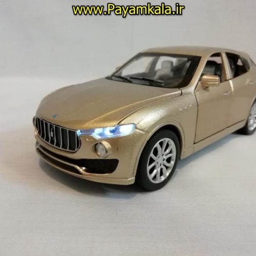(شش در بازشو+پخش موسیقی) اسباب بازی ماشین مازراتی (MASERATI) موزیکال-چراغدار فلزی شاسی بلند