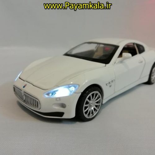 (چهار در بازشو+پخش موسیقی) اسباب بازی ماشین مازراتی متوسط (MASERATI) موزیکال-چراغدار فلزی