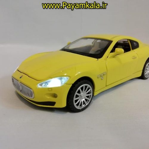 (چهار در بازشو+پخش موسیقی) اسباب بازی ماشین مازراتی متوسط (MASERATI) موزیکال-چراغدار فلزی