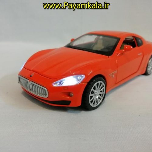 (چهار در بازشو+پخش موسیقی) اسباب بازی ماشین مازراتی متوسط (MASERATI) موزیکال-چراغدار فلزی