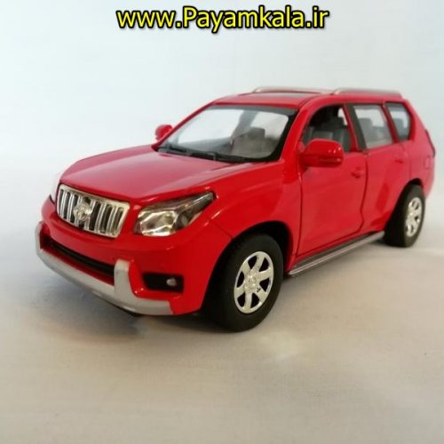 اسباب بازی ماشین تویوتا لندکروزر پرادو متوسط (2009 PRADO) موزیکال-چراغدار فلزی