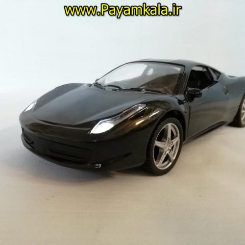 (موزیکال-چراغدار) ماکت فلزی عقب کش فراری بزرگ (1:24) (FERRARI)