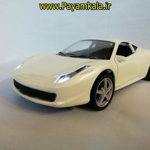 (موزیکال-چراغدار) ماکت فلزی عقب کش فراری بزرگ (1:24) (FERRARI)