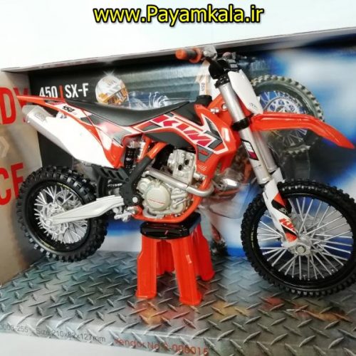 (سایز بزرگ) ماکت فلزی موتورسیکلت کی تی ام (KTM SX-F)(1/12)