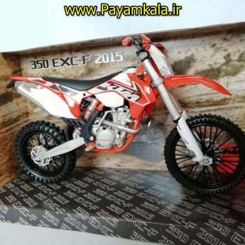 (سایز بزرگ) ماکت فلزی موتورسیکلت کی تی ام (KTM 350 EXC-F 2015)(1/12)