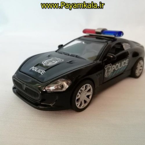 (XL80121) اسباب بازی فلزی عقب کش اتومبیل پلیس (XU LI)