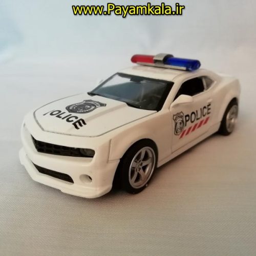 (XL80121) اسباب بازی فلزی عقب کش اتومبیل پلیس (XU LI)