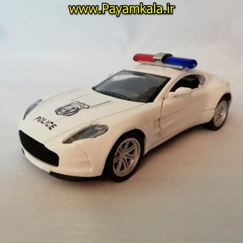 (XL80121) اسباب بازی فلزی عقب کش اتومبیل پلیس (XU LI)