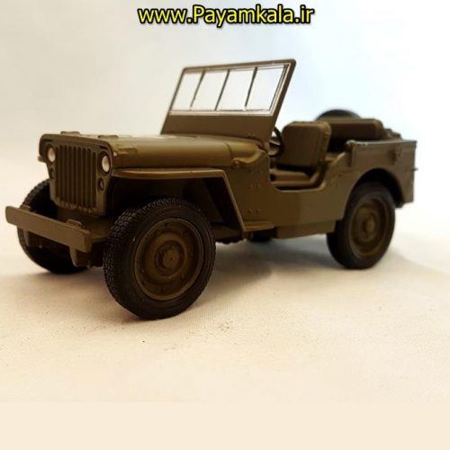 ماشین اسباب بازی جیپ ارتش آمریکا (JEEP 1941 WILLYS MB US BY WELLY)
