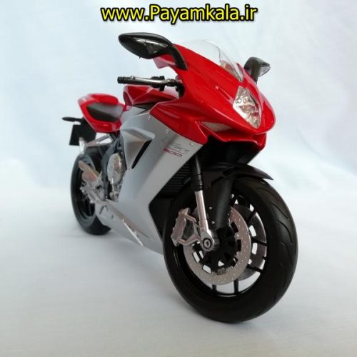 (سایز بزرگ) ماکت فلزی موتورسیکلت ام وی (MV AGUSTA F3 800 BY WELLY)(1/10)