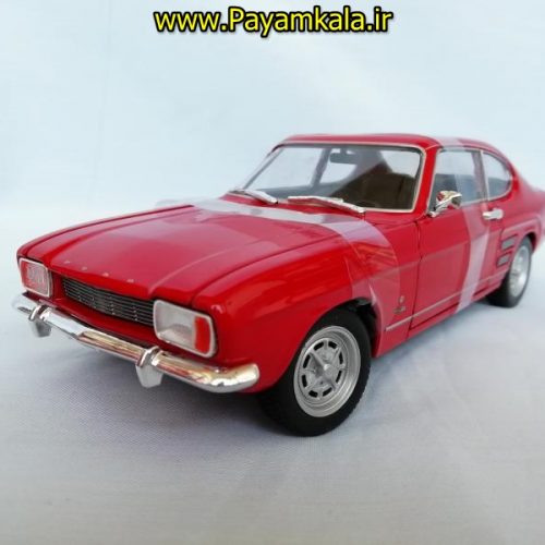 ماکت ماشین اسباب بازی فورد کاپری بزرگ (1:24) (WELLY)(1969 FORD CAPRI)