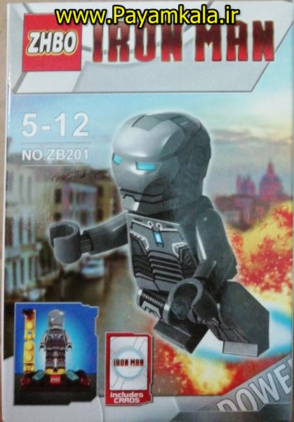 (IRON MAN) اسباب بازی لگو شخصیت مردآهنی (ساخت ZHBO) کد (ZB201)