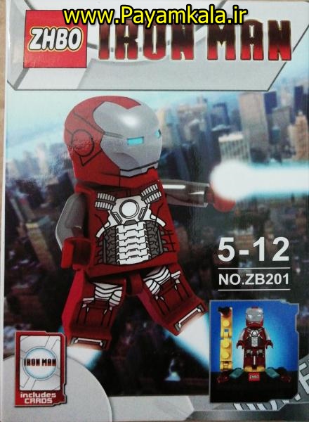 (IRON MAN) اسباب بازی لگو شخصیت مردآهنی (ساخت ZHBO) کد (ZB201)