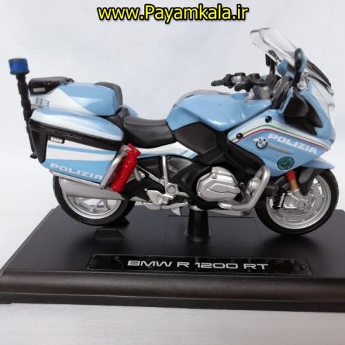 ماکت فلزی موتورسیکلت ب ام و پلیس (BMW R1200RT POLIZIA BY MAISTO)(1/18)
