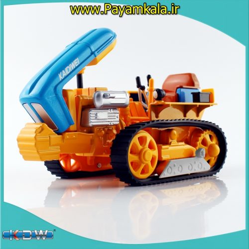 ماکت فلزی تراکتور زنجیردار (KDW 1:18 ) جعبه دار (TRACTOR)