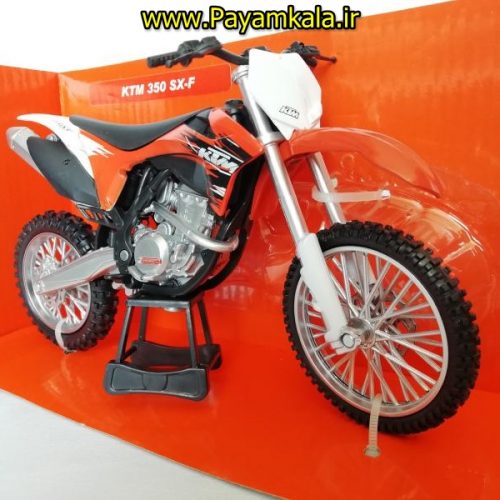 (سایز بزرگ NEWRAY) ماکت فلزی موتورسیکلت کی تی ام (KTM 350 SX-F)(1/12)