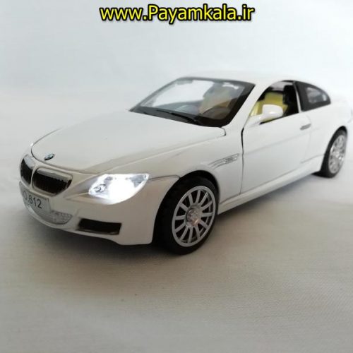 ماکت فلزی ماشین عقب کش موزیکال چراغدار اسباب بازی ب ام و (BMW M6 BY DIECAST REPLICA)