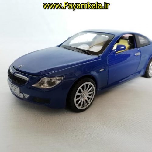 ماکت فلزی ماشین عقب کش موزیکال چراغدار اسباب بازی ب ام و (BMW M6 BY DIECAST REPLICA)