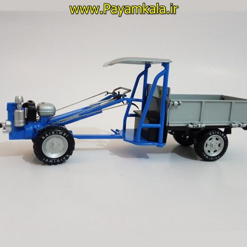 ماکت فلزی تیلر مزرعه (KDW 1:16 ) جعبه دار (TWO WHEEL TRACTOR WITH TRAILER)
