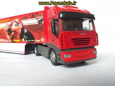 ماکت فلزی تریلی اویکو قرمز ساخت (Newray)(1:43)