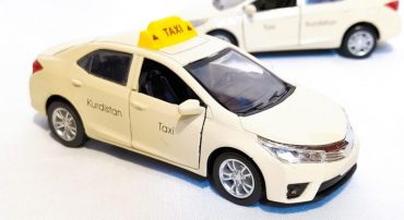ماشین اسباب بازی تاکسی کردستان(HENGTENG TOYS) کرم